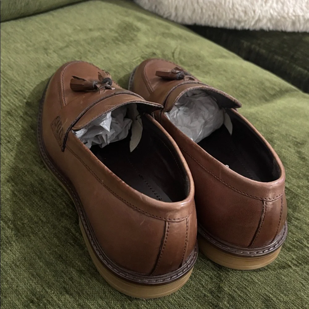 Silver‎ Street London Men’s Tassel Leather Loafer Shoes Size 10